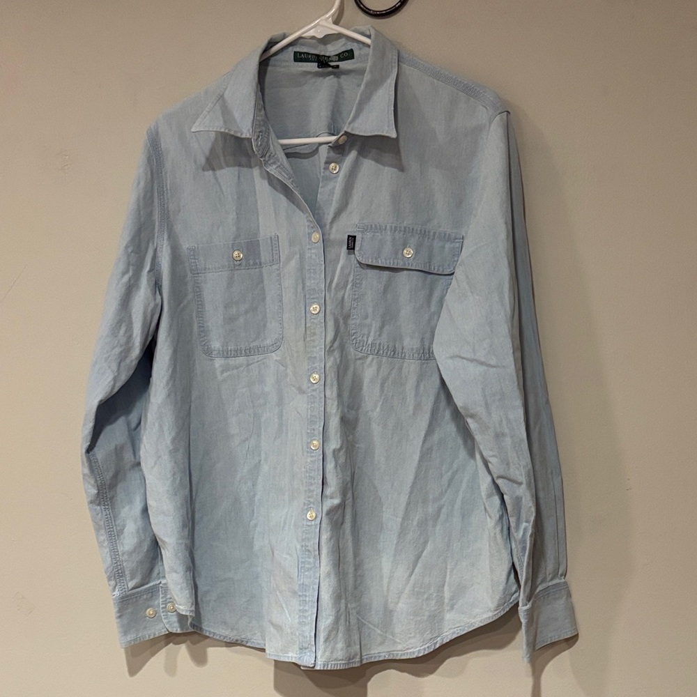 Ralph Lauren Light Blue Casual Button-Down Shirt
